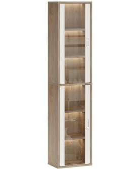 Витрина СУ ш1в2+2ФС нельсон / белый