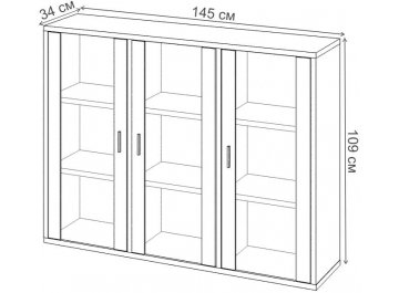Витрина Оревро ш3в1+3ФС БЕН