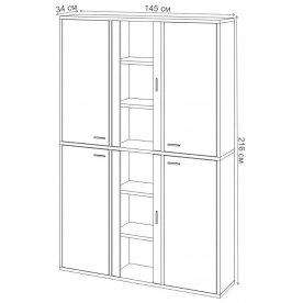 Витрина СУ(ш3в2)+4ФГ+2ФС ШК
