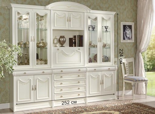 Готовая гостиная Андалусия №62 crema