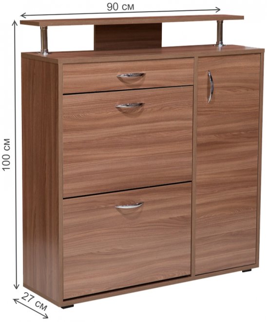 Обувница 38Г ясень шимо темный