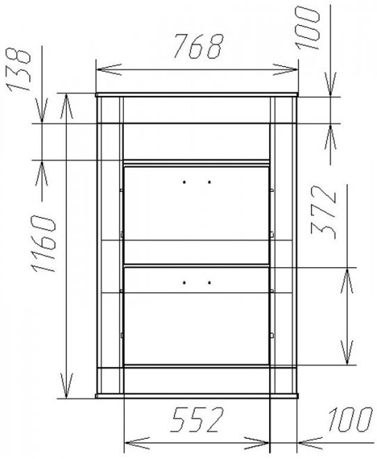 Обувница Мебелеф 22 бук / черный глянец