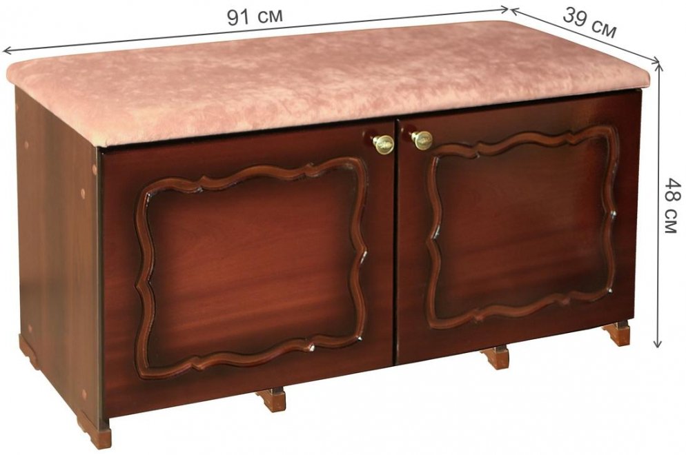 Обувница Мейзеген орех тёмный