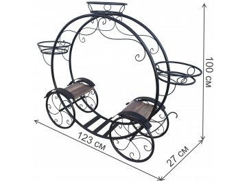 Подставка для цветов Карета