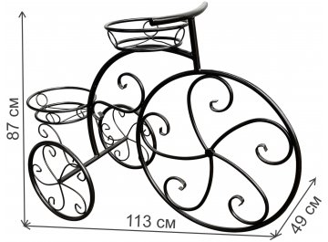 Подставка для цветов Велосипед малый