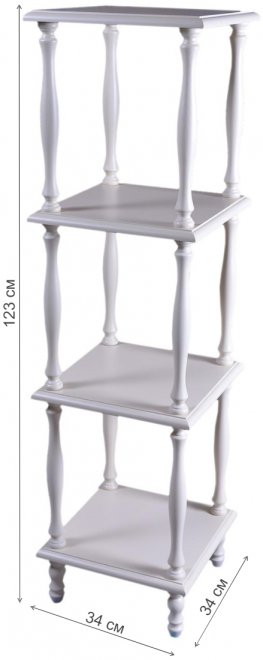 Этажерка П 8 слоновая кость