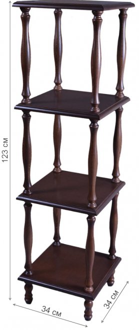 Этажерка П 8 средне-коричневый