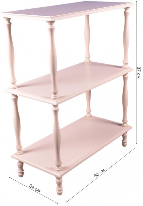 Этажерка П 9 слоновая кость