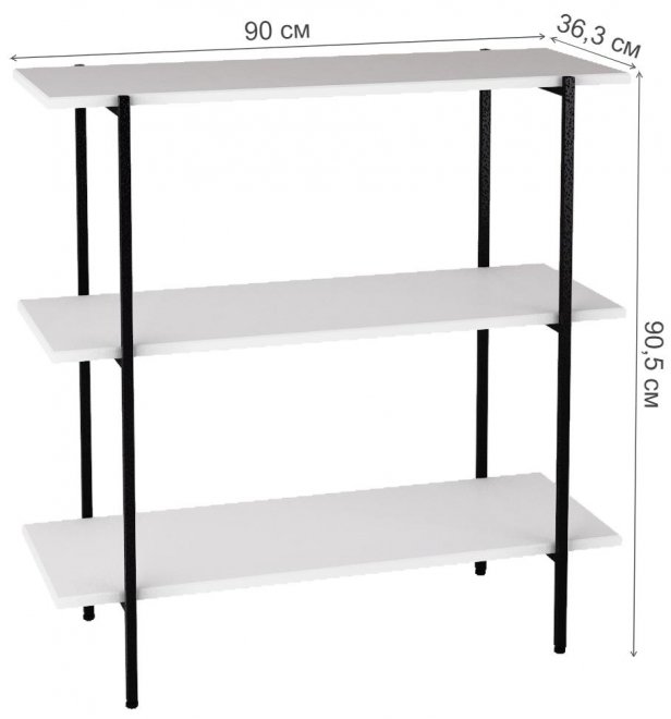 Стеллаж Калифорния Атлантик 905 белый