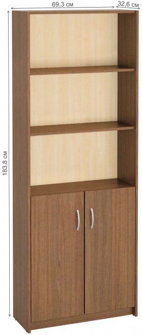 Стеллаж Милана-9 ясень темный