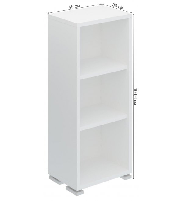 Стеллаж ПУ-10-1 БЕ белый