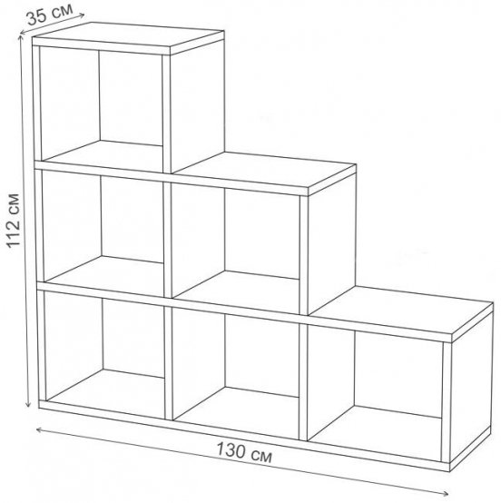 Стеллаж Беатрия КБЕ карамель / белый