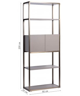 Стеллаж Space тип А 58DB-SH16061A