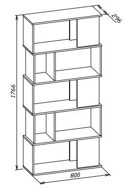 Стеллаж СТ-12 дуб сонома / белый