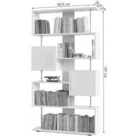 Стеллаж СТ-2 с дверями дуб юкон