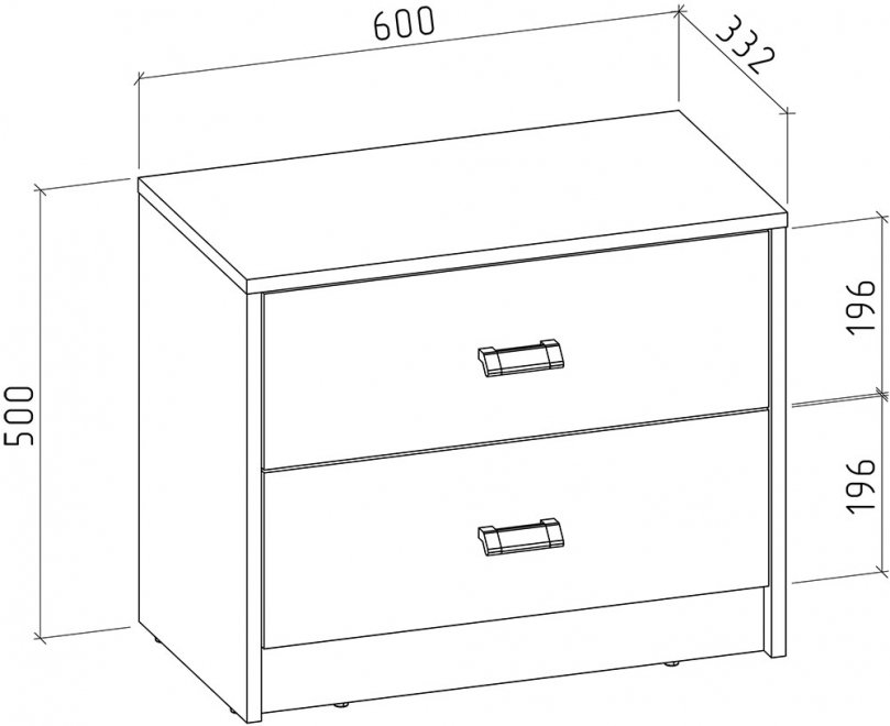 Тумба Имидж-602 дуб апрель темный