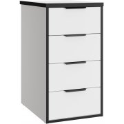 черная кромка / белый структурный