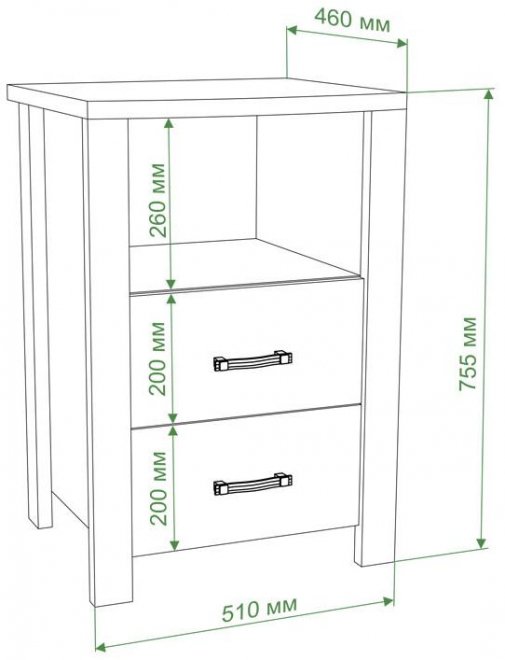 Тумба Арера НБЕ нельсон / белая
