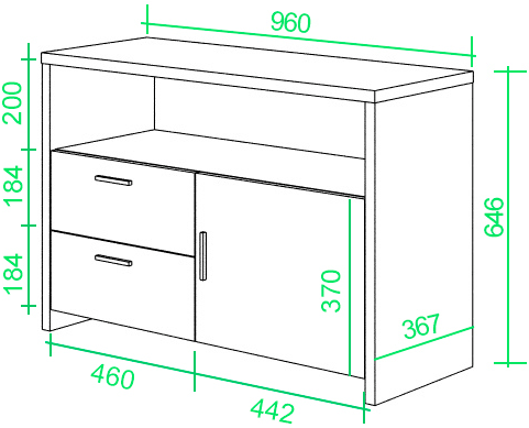 Тумба ТБЛ В венге