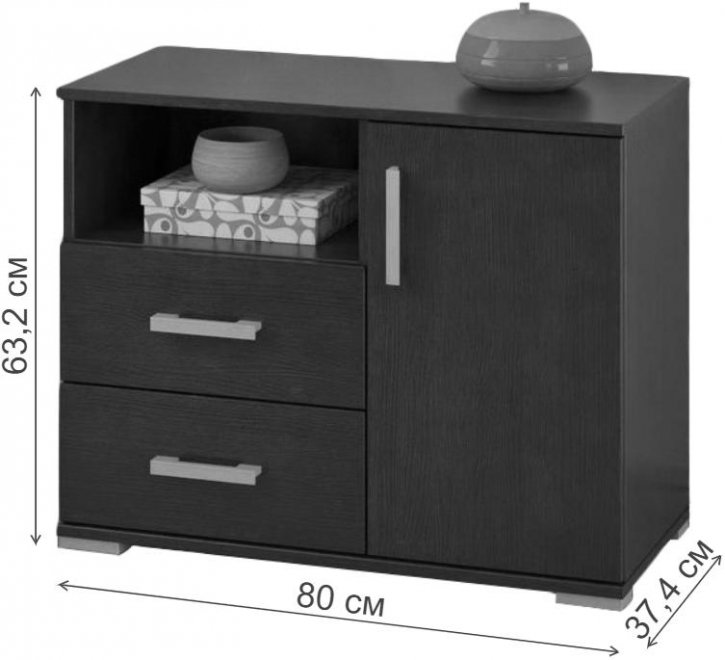 Тумба Вента-33 ясень светлый