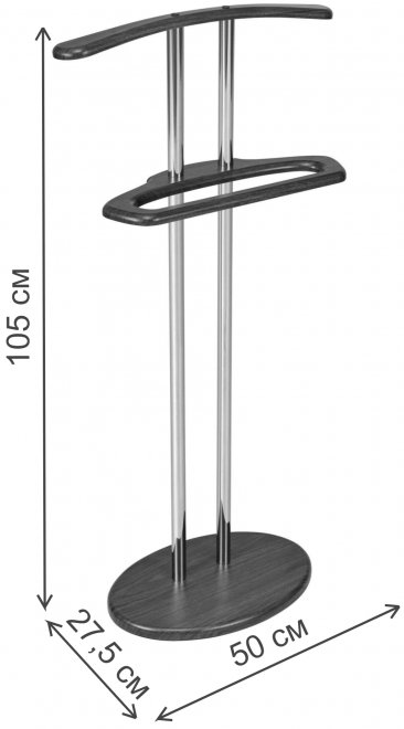 Костюмная вешалка Омега графит