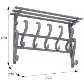 Вешалка настенная В 7Н