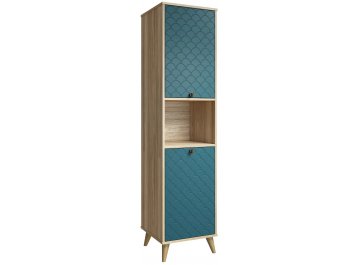 Комплект для кабинета Велламо ВО-109 блэквуд ячменный / морская волна комплектация 2