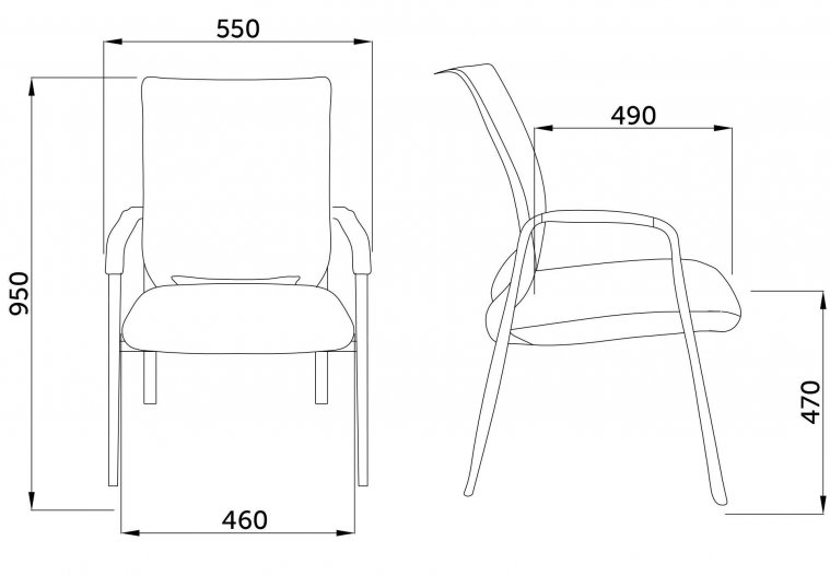 Офисный стул Marcus сетка серый