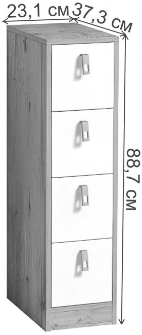 Тумба Комфорт №19 дуб золотистый / графит
