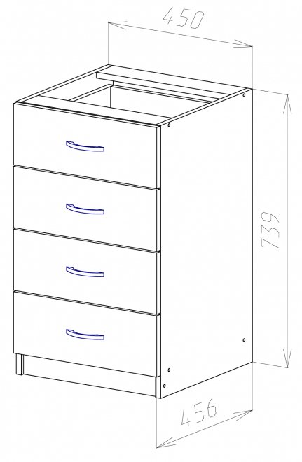 Тумба ТБ1 дуб млечный