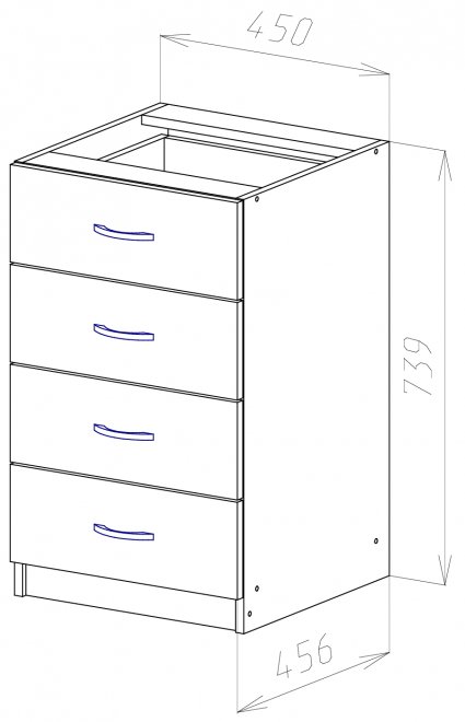 Тумба ТБ1 венге