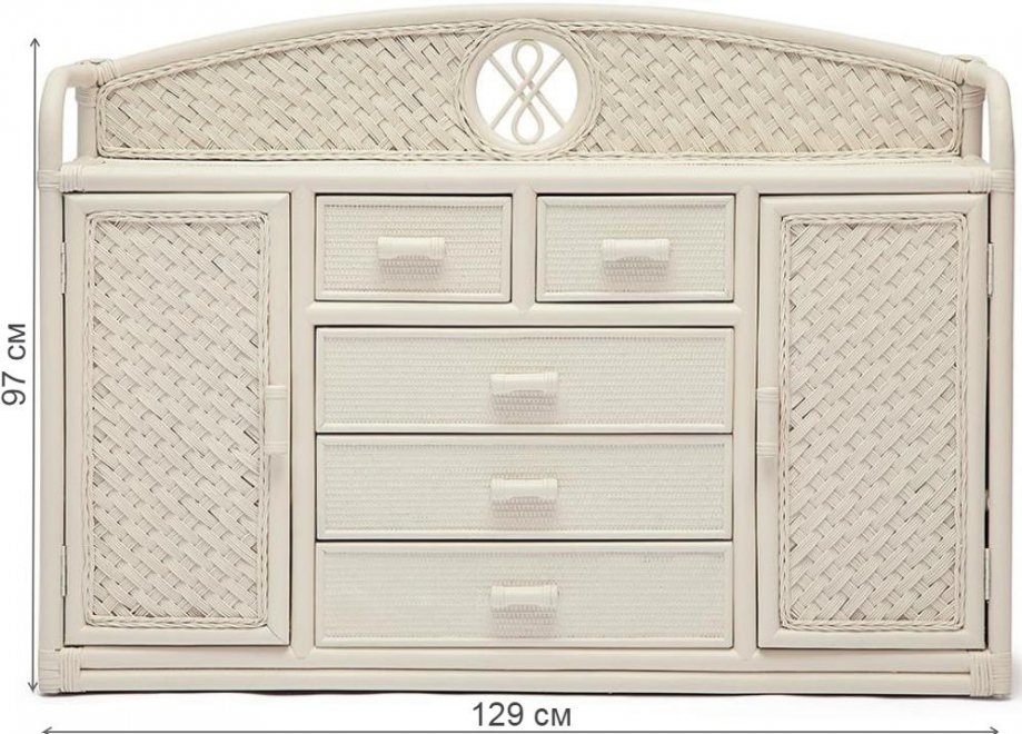 Комод Andrea/Андреа tch white (белый)