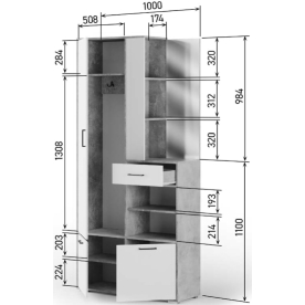 Готовая прихожая Вейт 3