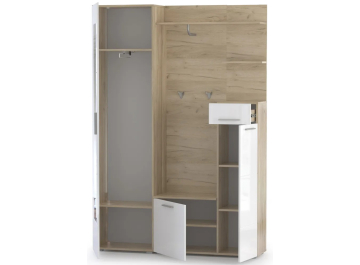 Модульная прихожая Лайн K 002 PW комплектация 1