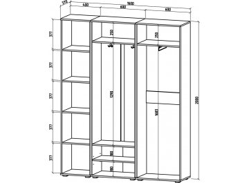 Модульная прихожая Марокко-3