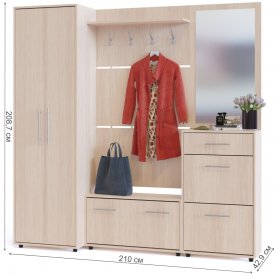 Модульная прихожая ТП-3 + ТП-2 + ПЗ-3 + ВШ-3.1 + ШО-1 (комплектация 5)