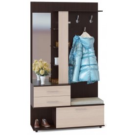 Модульная прихожая ВШ-11+ШО-1 венге / беленый дуб