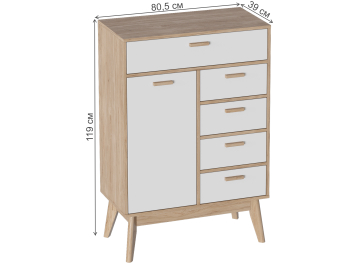 Модульная прихожая Калгари комплектация 1