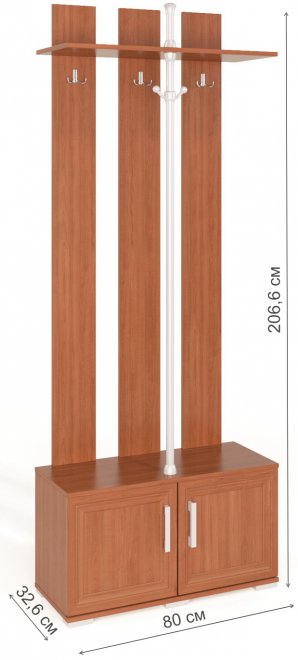 Готовая прихожая Вента-1-Ф вишня