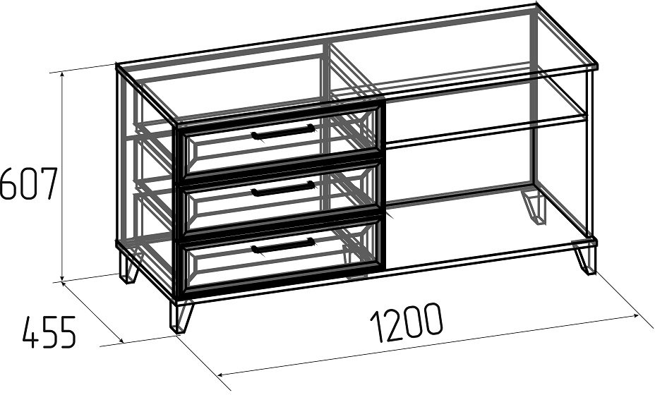 Обувница Аурелио 5 антрацит