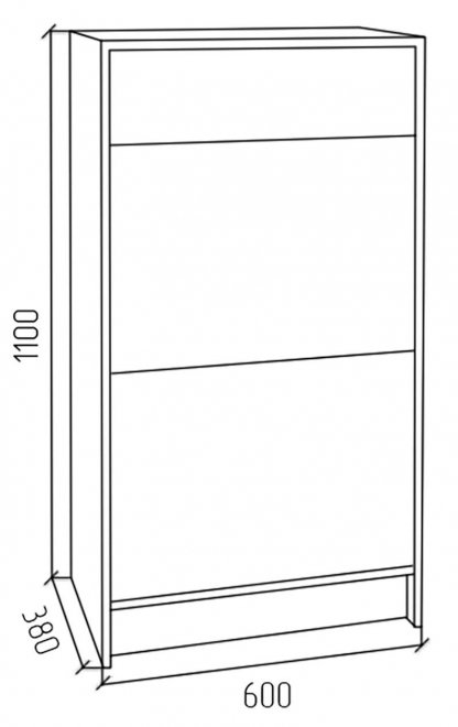Обувница ПРО венге