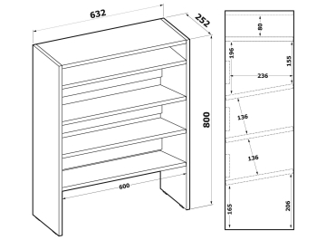 Тумба для обуви ТО-32 белый