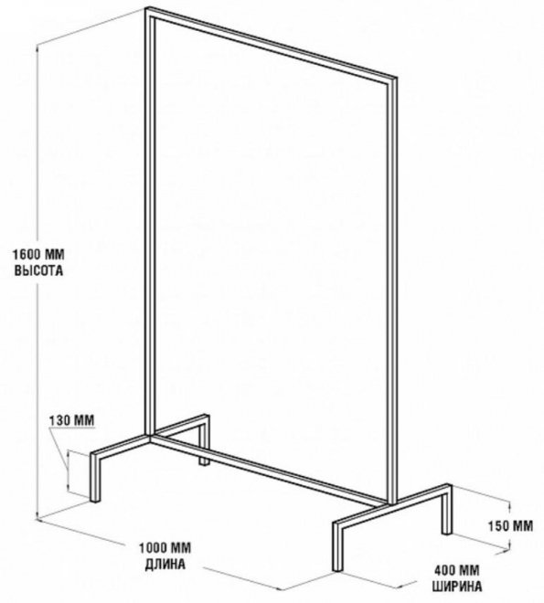 Напольная вешалка Metalframe белая