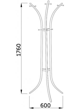 Напольная вешалка Spiner белая