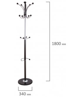 Напольная вешалка Вешалка Вешалка CR-8342 металл / мрамор черная