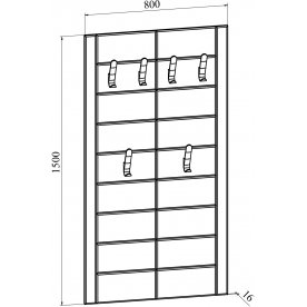 Настенная вешалка Изабель ИЗ-80