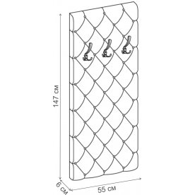 Настенная вешалка Ромб