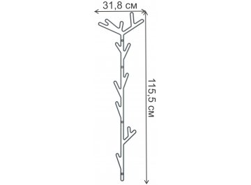 Вешалка настенная Sheffilton SHT-WH37 антрацит