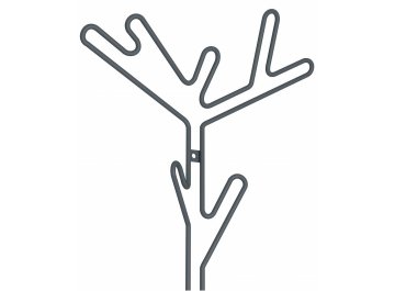 Вешалка настенная Sheffilton SHT-WH37 антрацит