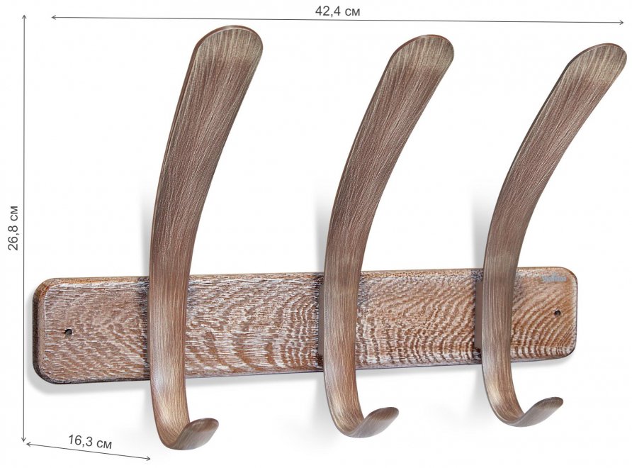 Настенная вешалка SHT-WH21 атланта брашированная